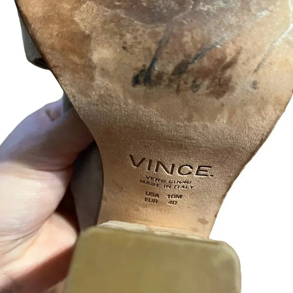 VINCE Helena Wooden Heel Sandal size 10 - Picture 10 of 10